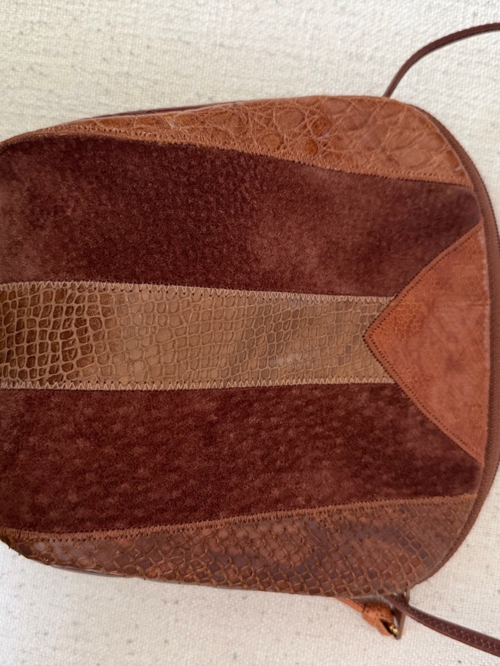 Vintage Sharif Leather and Suede Crossbody - Picture 3 of 7